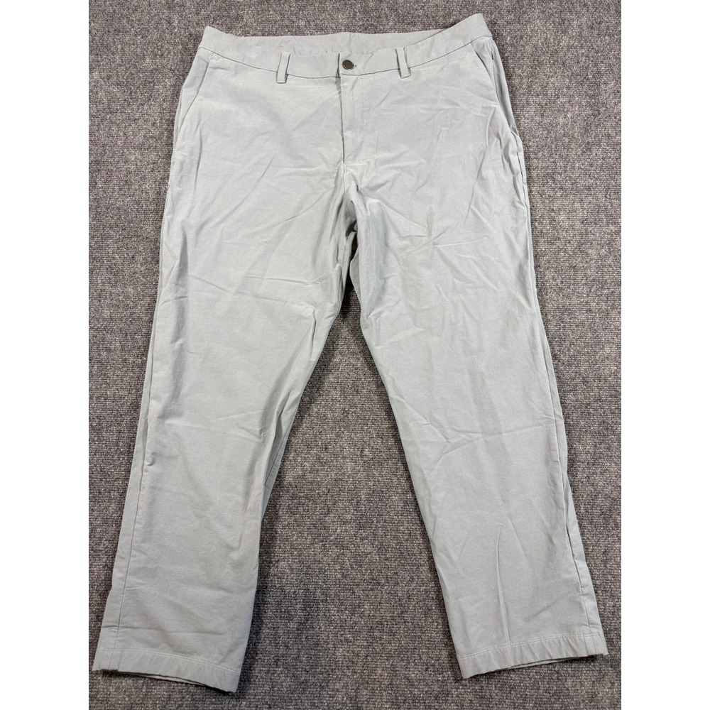Lululemon Commission Pant Slim Light Grey Technical Chino Mens 36x28